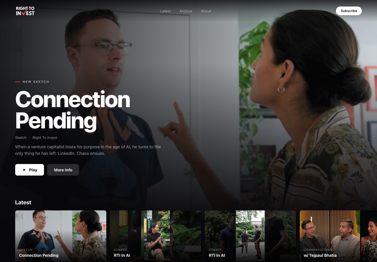 Right To Invest homepage